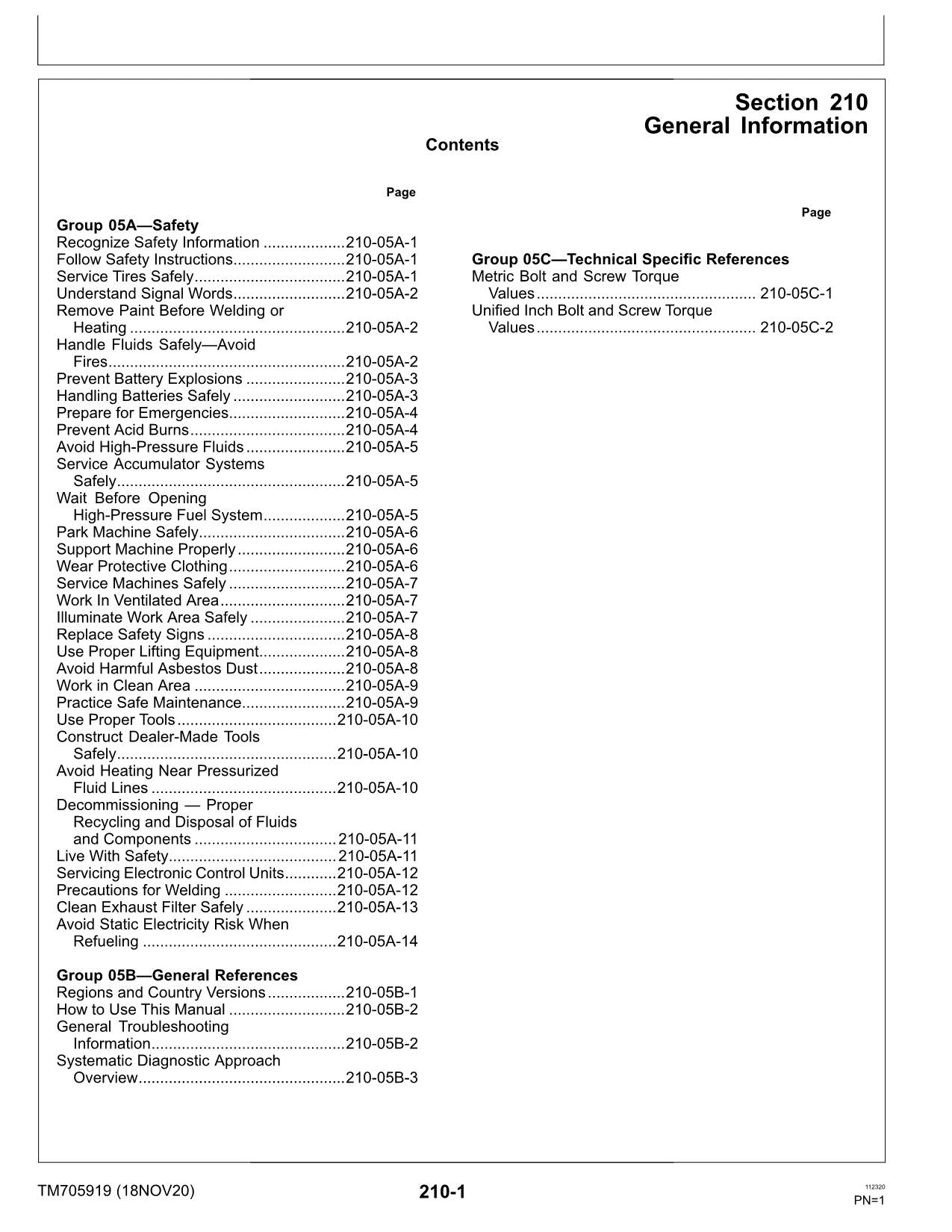 JOHN DEERE R230 MÄHDRESCHER DIAGNOSEHANDBUCH