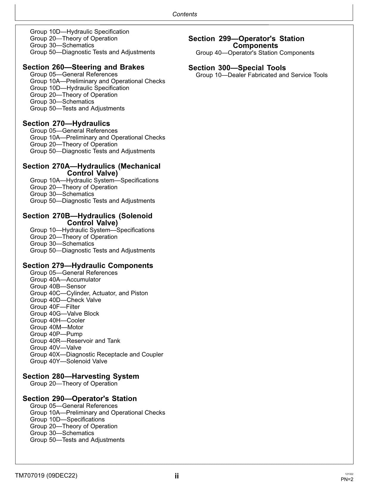 JOHN DEERE W230 MÄHDRESCHER DIAGNOSEHANDBUCH Nr. 2