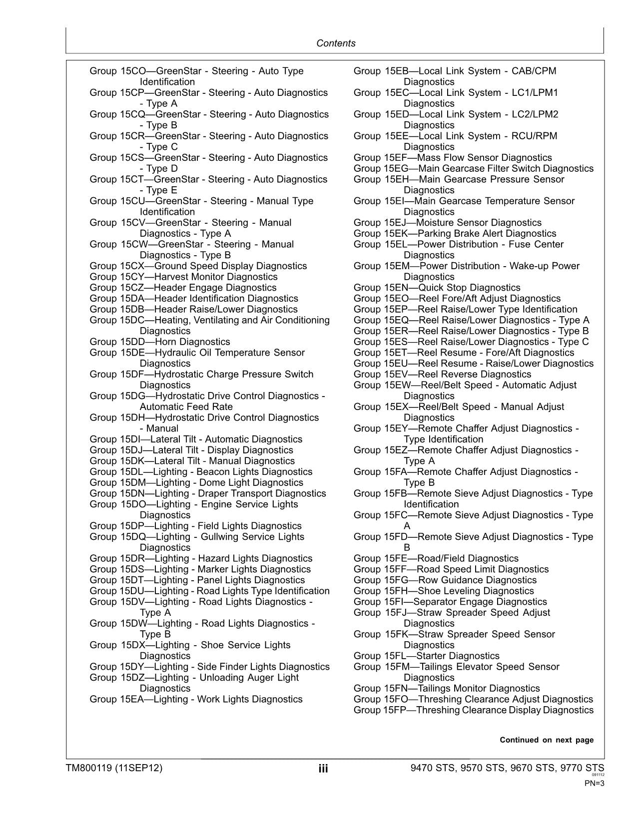 JOHN DEERE 9470 STS 9570 STS 9670 STS 9770 STS MÄHDRESCHER DIAGNOSEHANDBUCH