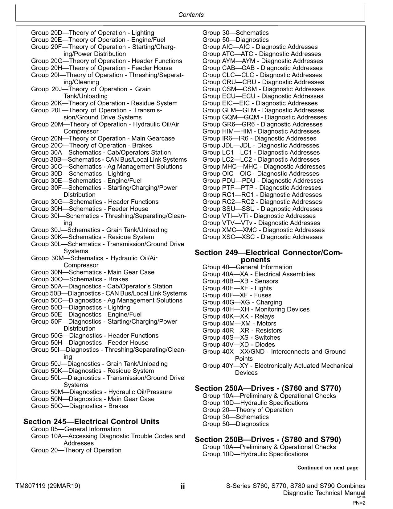 JOHN DEERE S760 S770 S780 S790 MÄHDRESCHER DIAGNOSEHANDBUCH