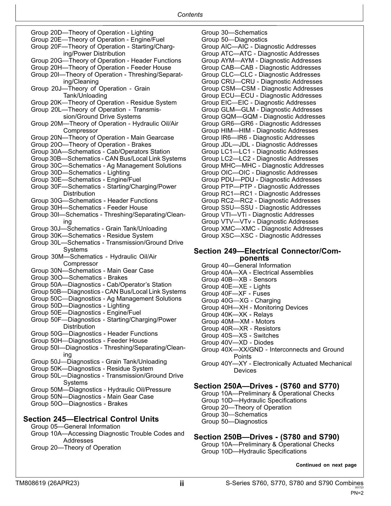 JOHN DEERE S760 S780 S770 S790 MÄHDRESCHER DIAGNOSEHANDBUCH