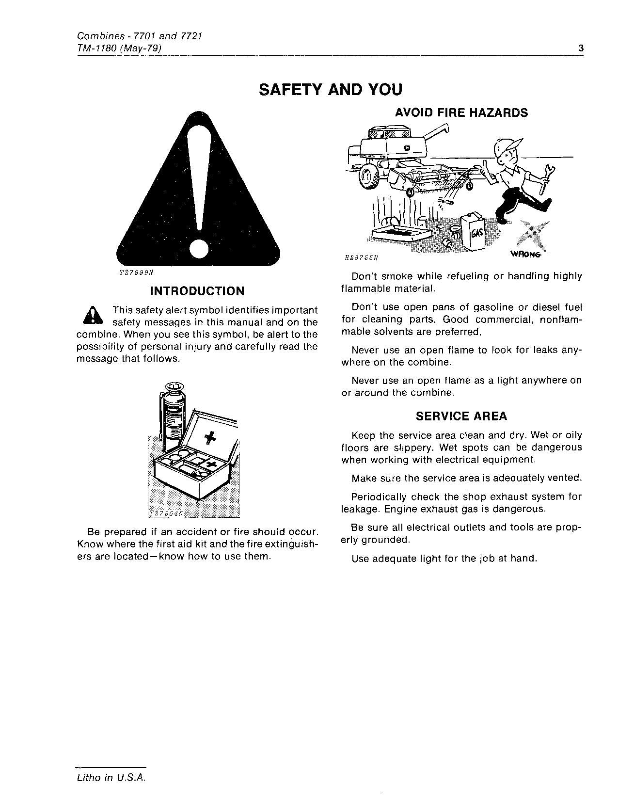 JOHN DEERE 7701 7721 MÄHDRESCHER SERVICEHANDBUCH