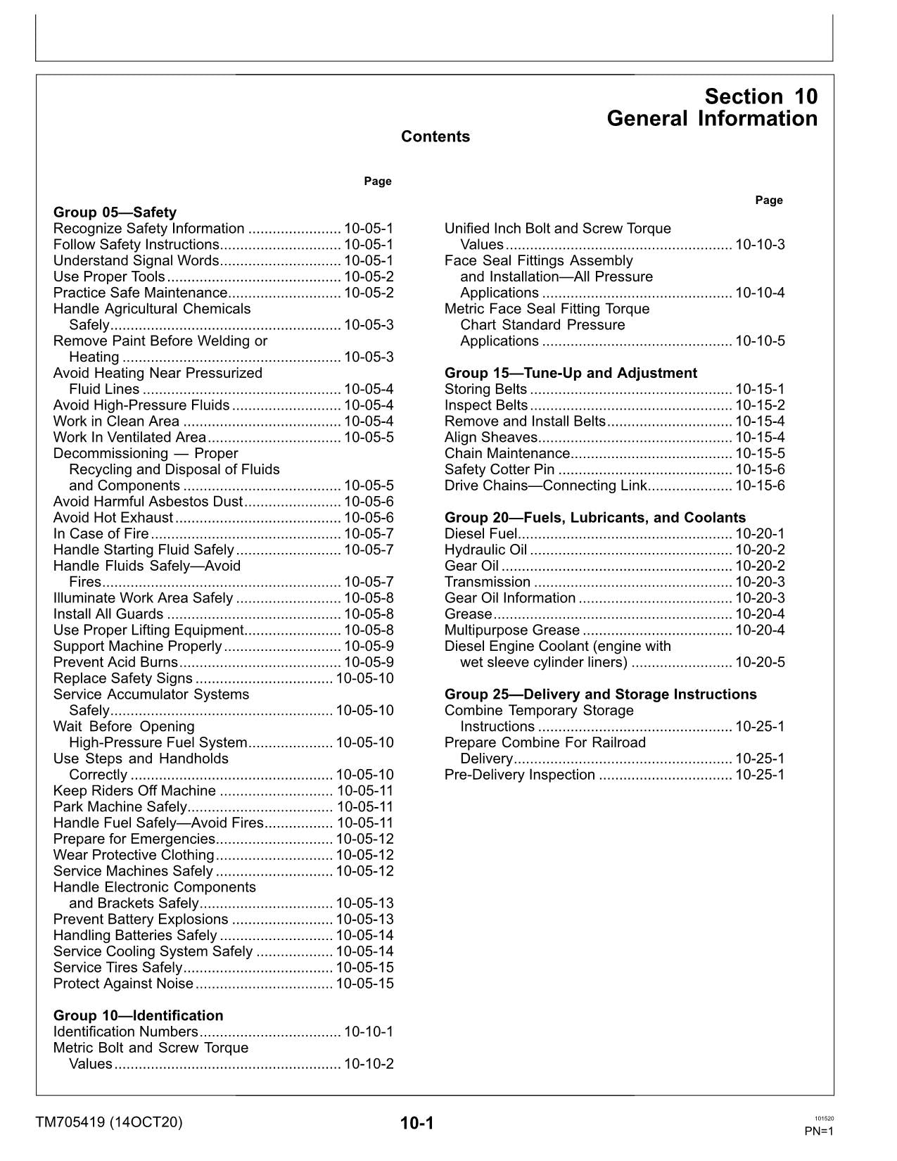 JOHN DEERE W430 MÄHDRESCHER REPARATUR-SERVICEHANDBUCH Nr. 2