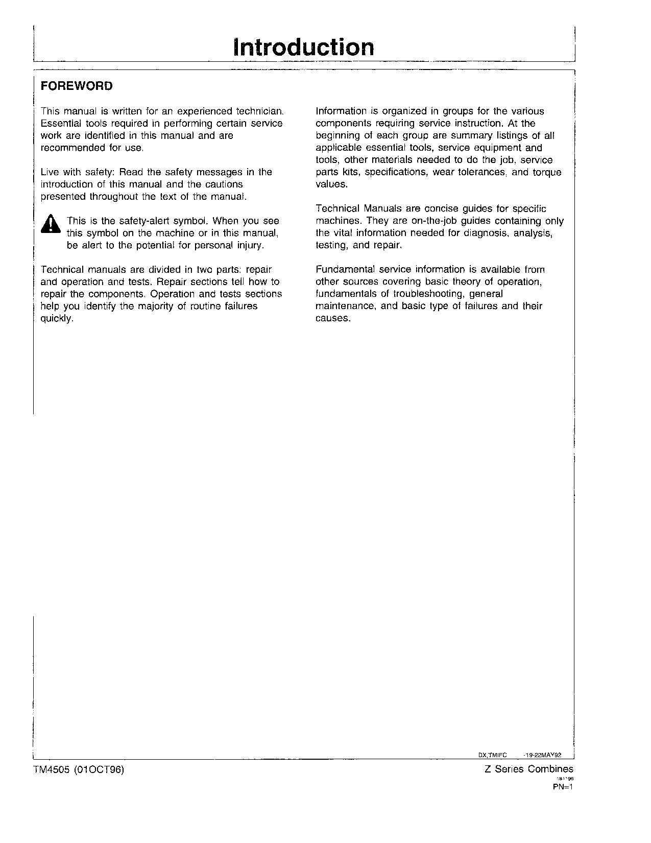 JOHN DEERE 2054 2056 2058 2064 2066 MÄHDRESCHER SERVICEHANDBUCH