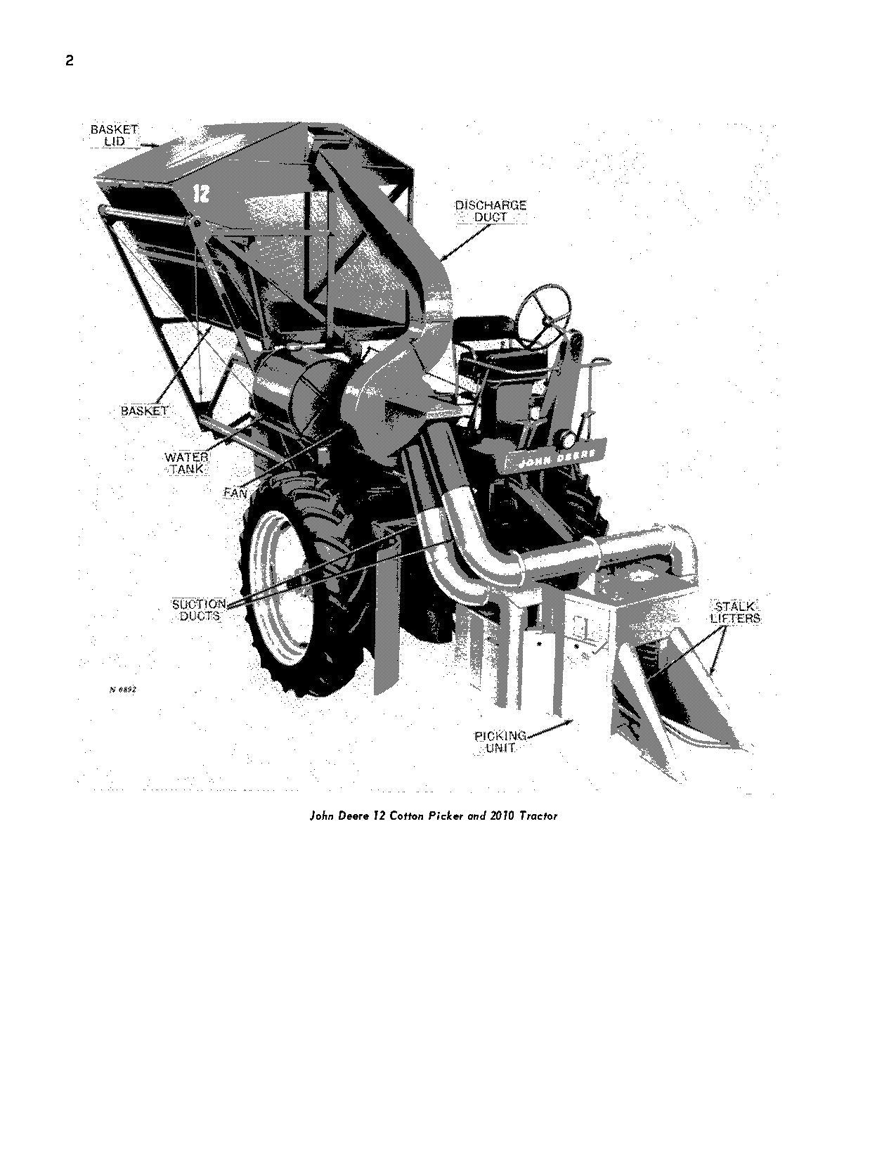 JOHN DEERE 12 BAUMWOLLPFÜNDER-BEDIENUNGSHANDBUCH Nr. 1