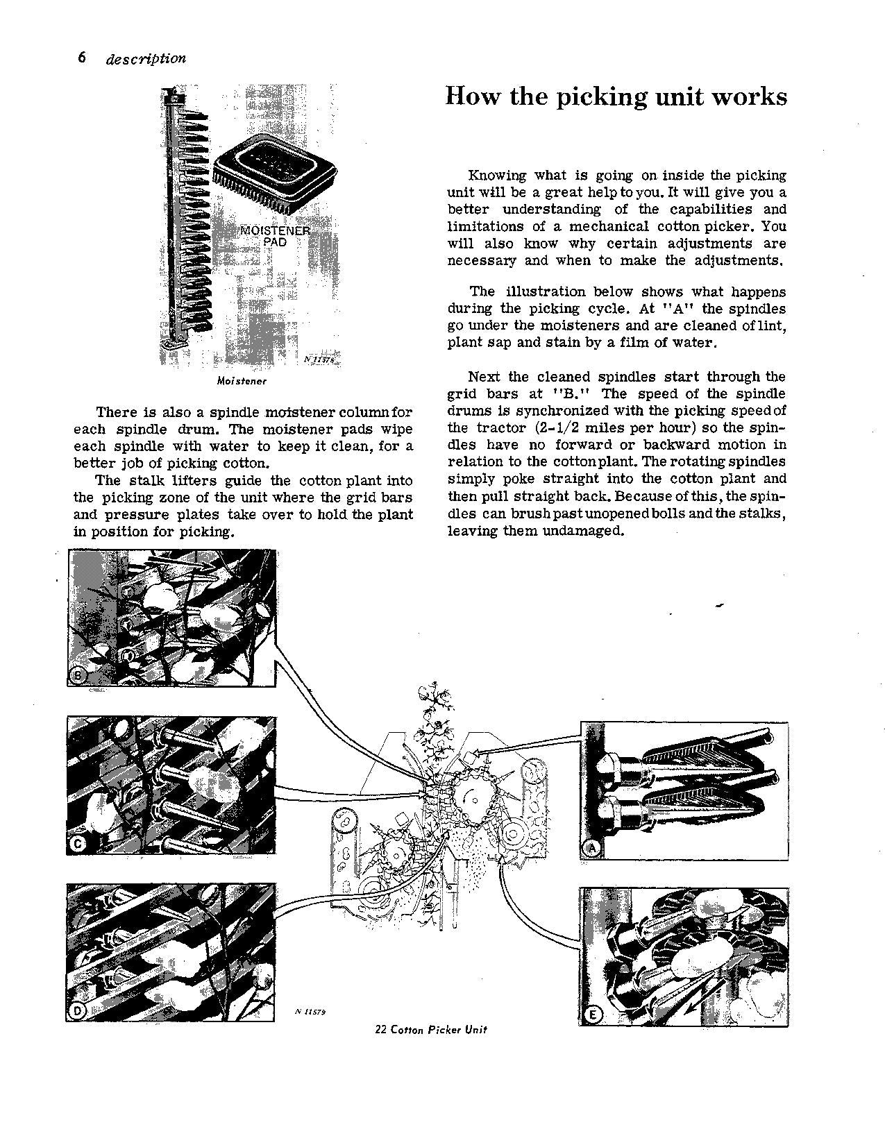 JOHN DEERE 122 22 COTTON PICKER OPERATORS MANUAL #1