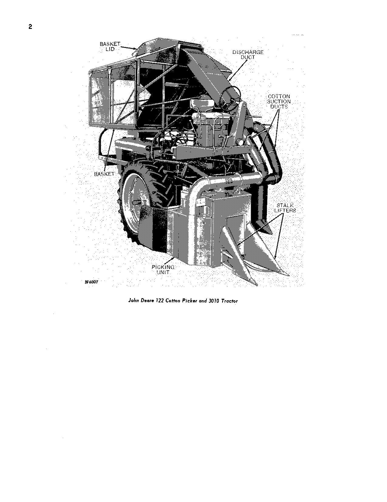 JOHN DEERE 122 BAUMWOLLPFLÜCKER BEDIENUNGSANLEITUNG #1