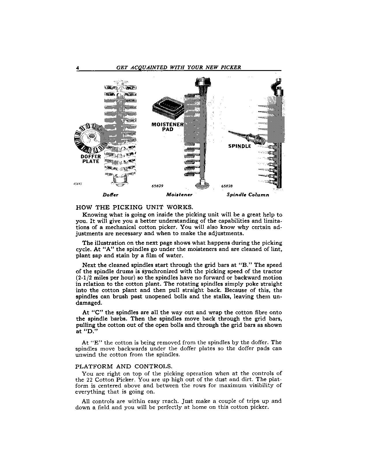 JOHN DEERE 22 COTTON PICKER OPERATORS MANUAL #1