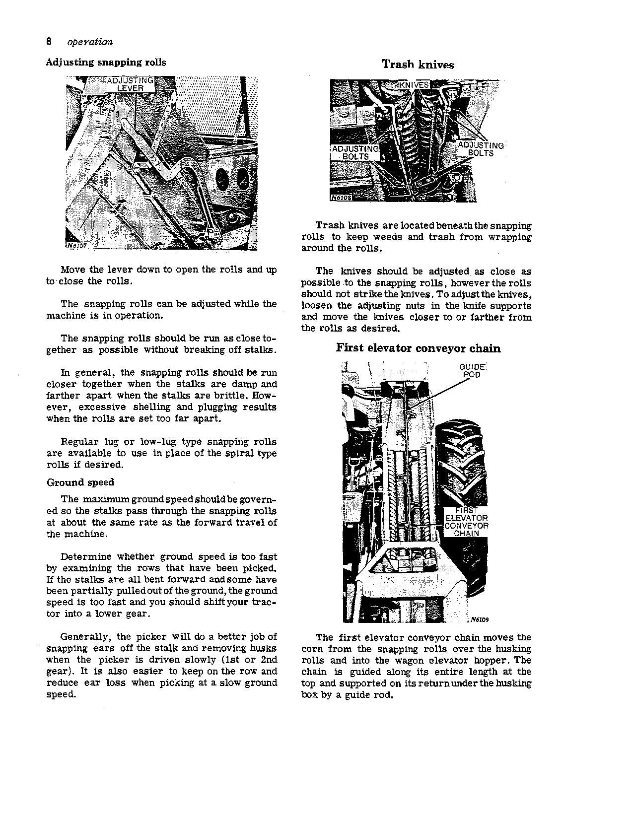 JOHN DEERE 227 COTTON PICKER OPERATORS MANUAL #1