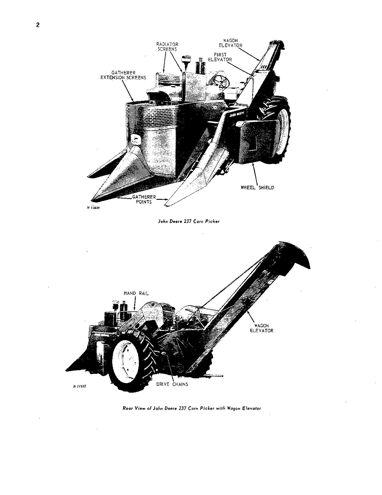 JOHN DEERE 237 COTTON PICKER OPERATORS MANUAL #1