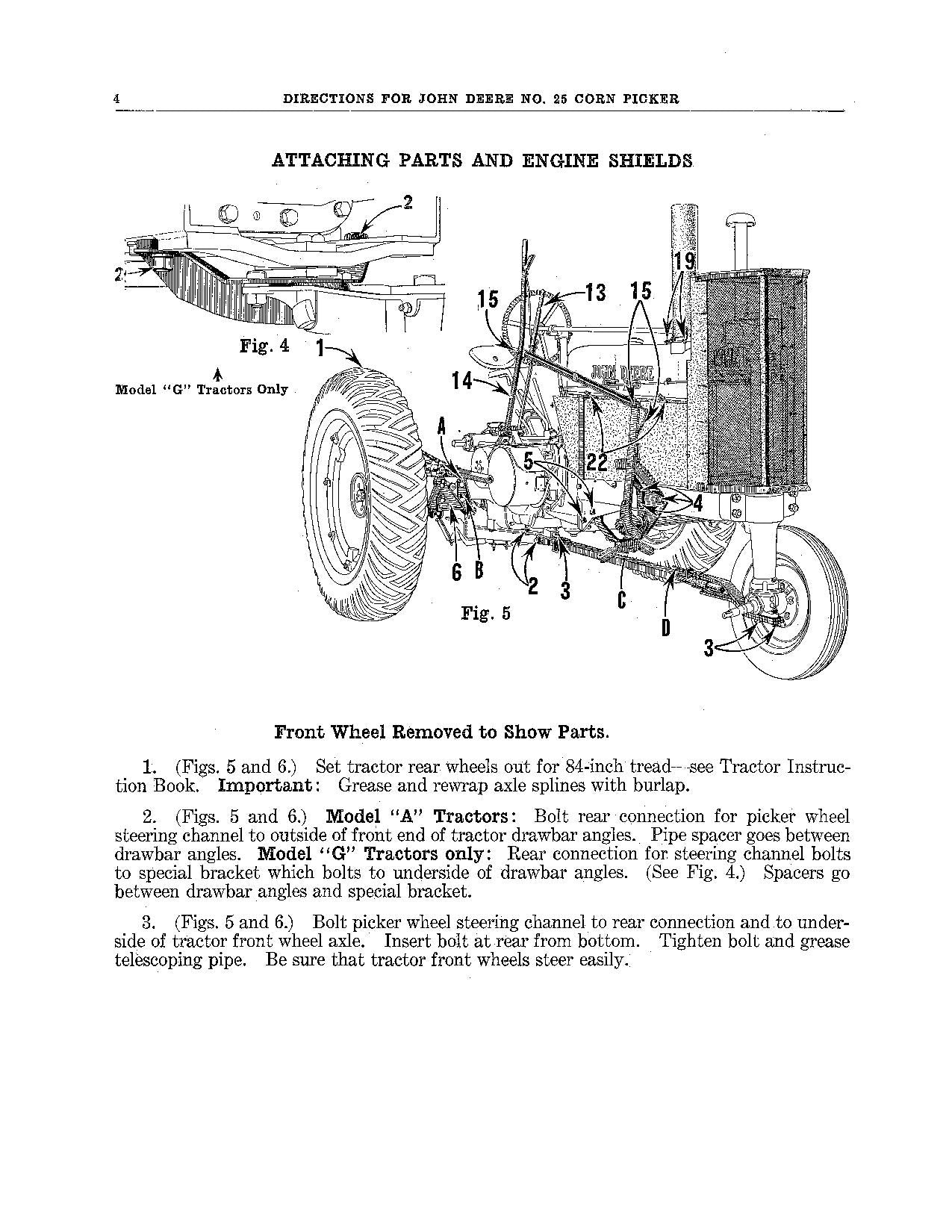 JOHN DEERE 25 COTTON PICKER OPERATORS MANUAL