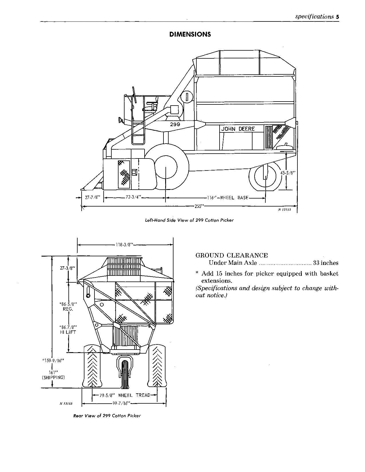 JOHN DEERE 299 BAUMWOLLPFLÜCKER BEDIENUNGSANLEITUNG #1