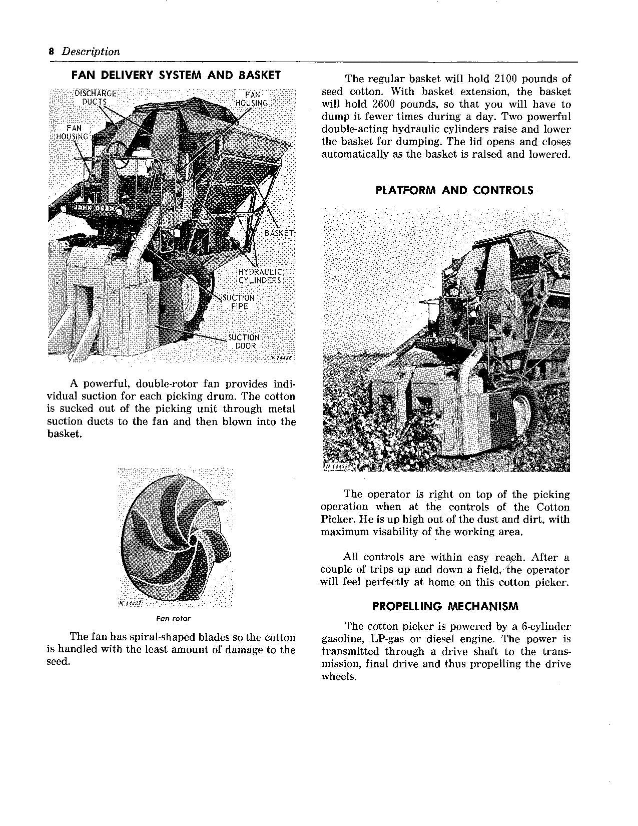 JOHN DEERE 299 COTTON PICKER OPERATORS MANUAL #2