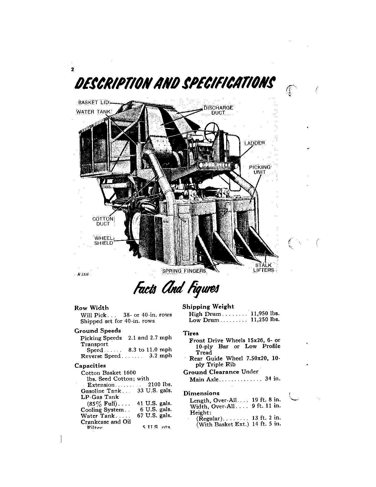 JOHN DEERE 99 BAUMWOLLPFLÜCKER BEDIENUNGSANLEITUNG #1