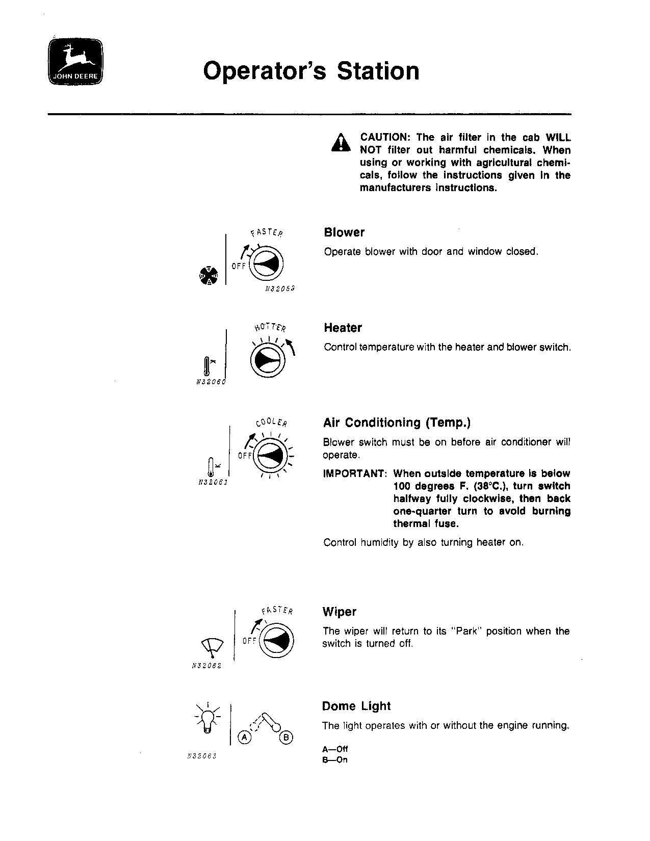 JOHN DEERE 9910 COTTON PICKER OPERATORS MANUAL #1