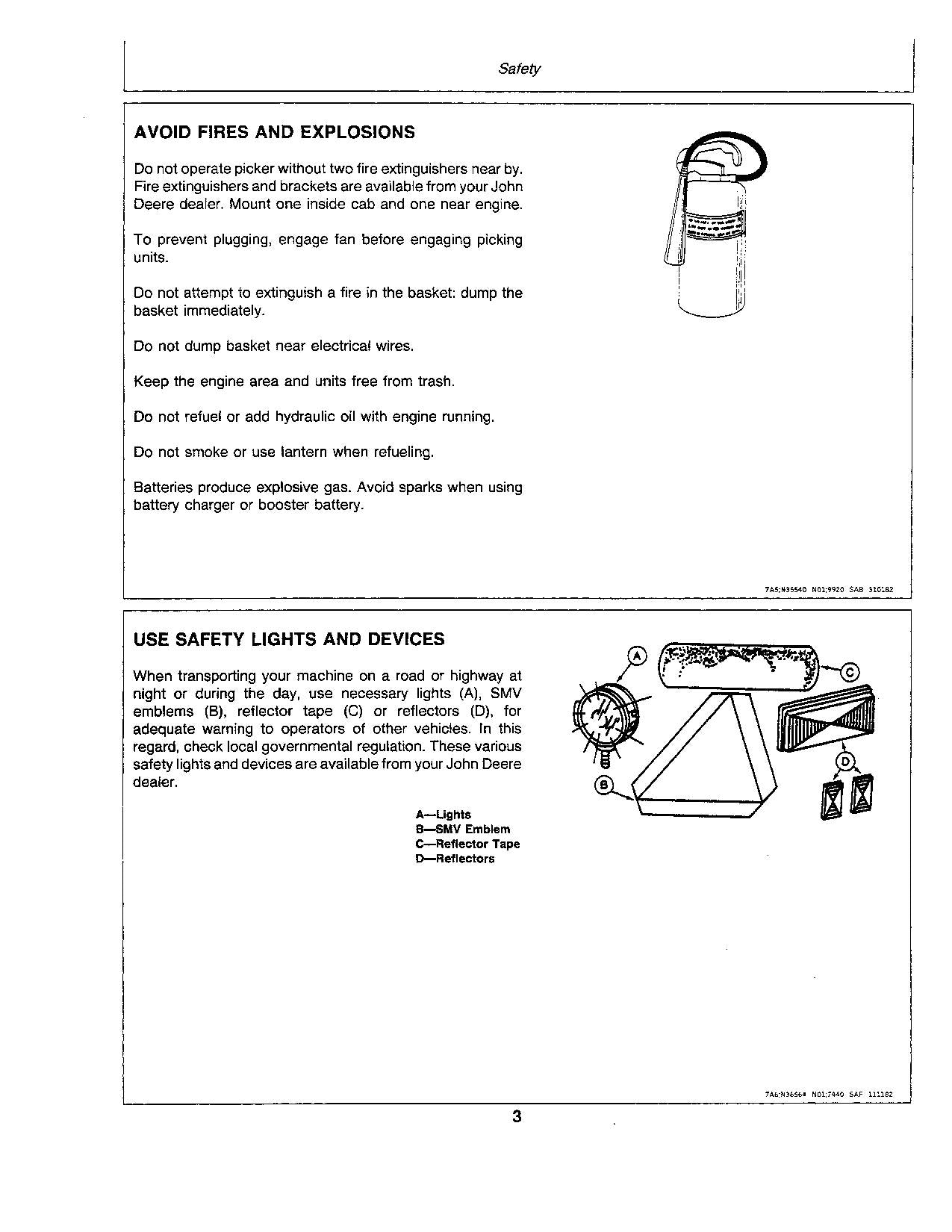 JOHN DEERE 9920 COTTON PICKER OPERATORS MANUAL #1