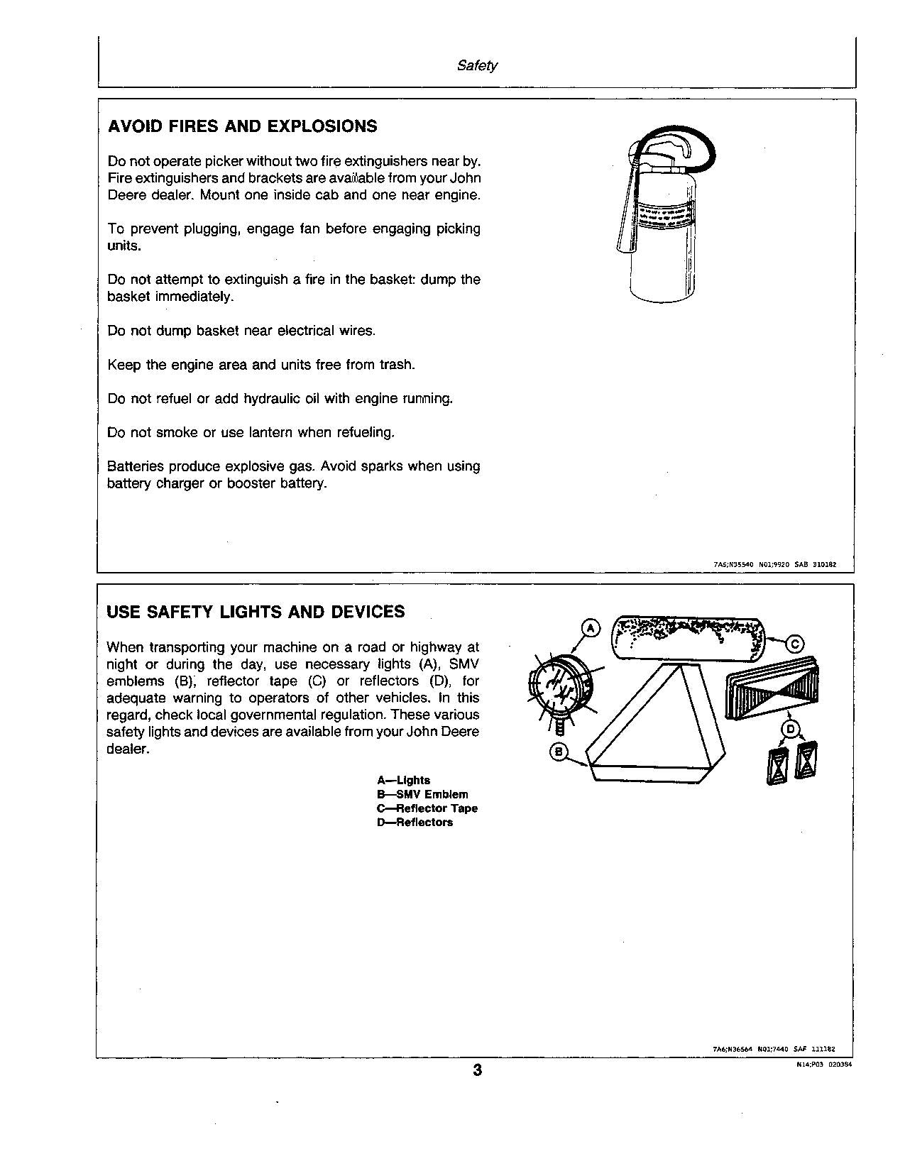 JOHN DEERE 9920 COTTON PICKER OPERATORS MANUAL #2