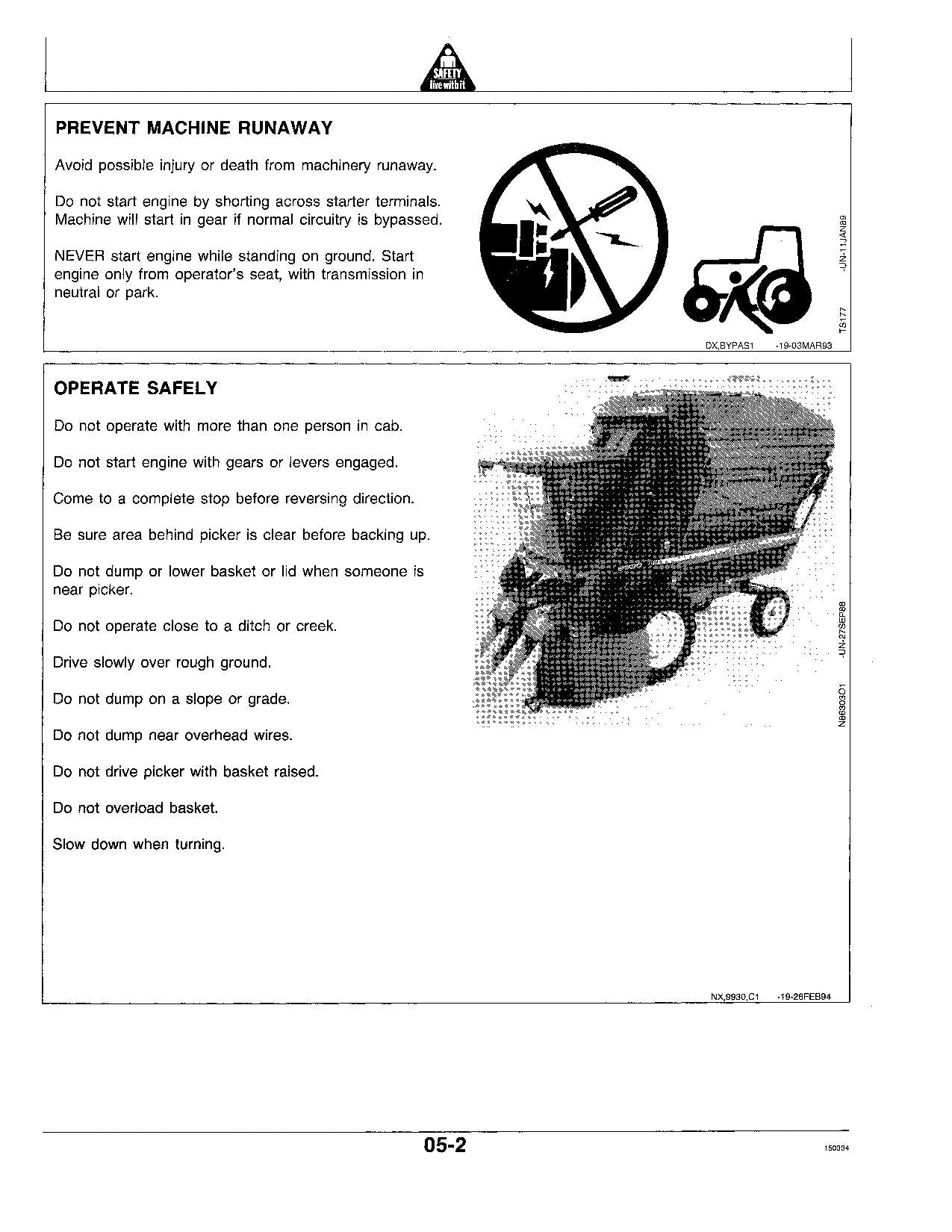 JOHN DEERE 9930 COTTON PICKER OPERATORS MANUAL #2