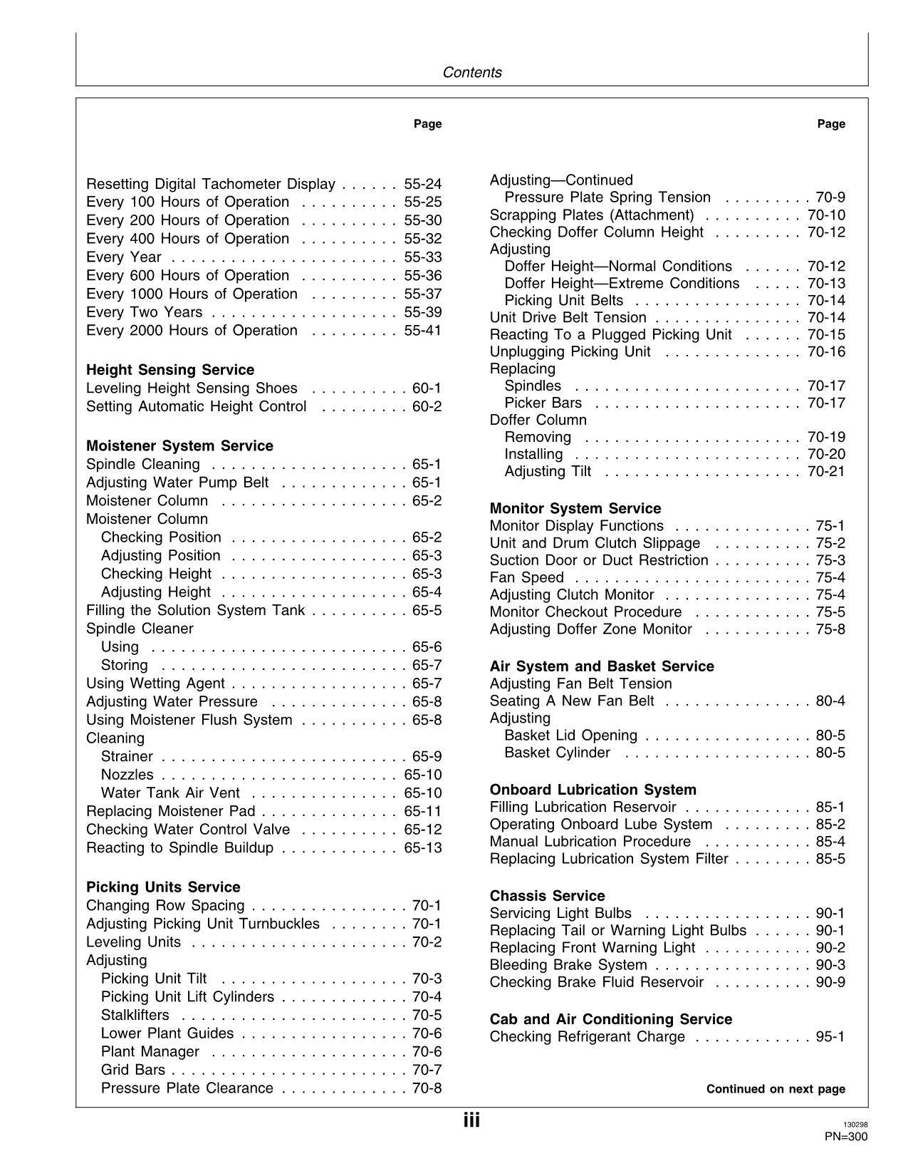 JOHN DEERE 9935 COTTON PICKER OPERATORS MANUAL #1