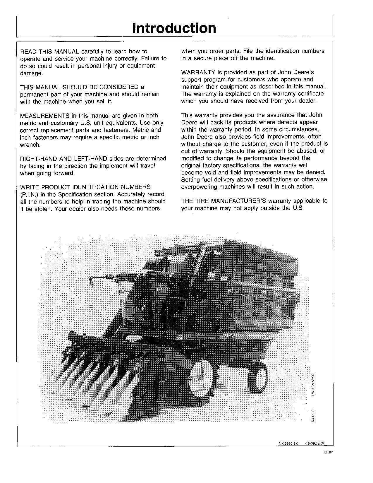 JOHN DEERE 9960 COTTON PICKER OPERATORS MANUAL #2