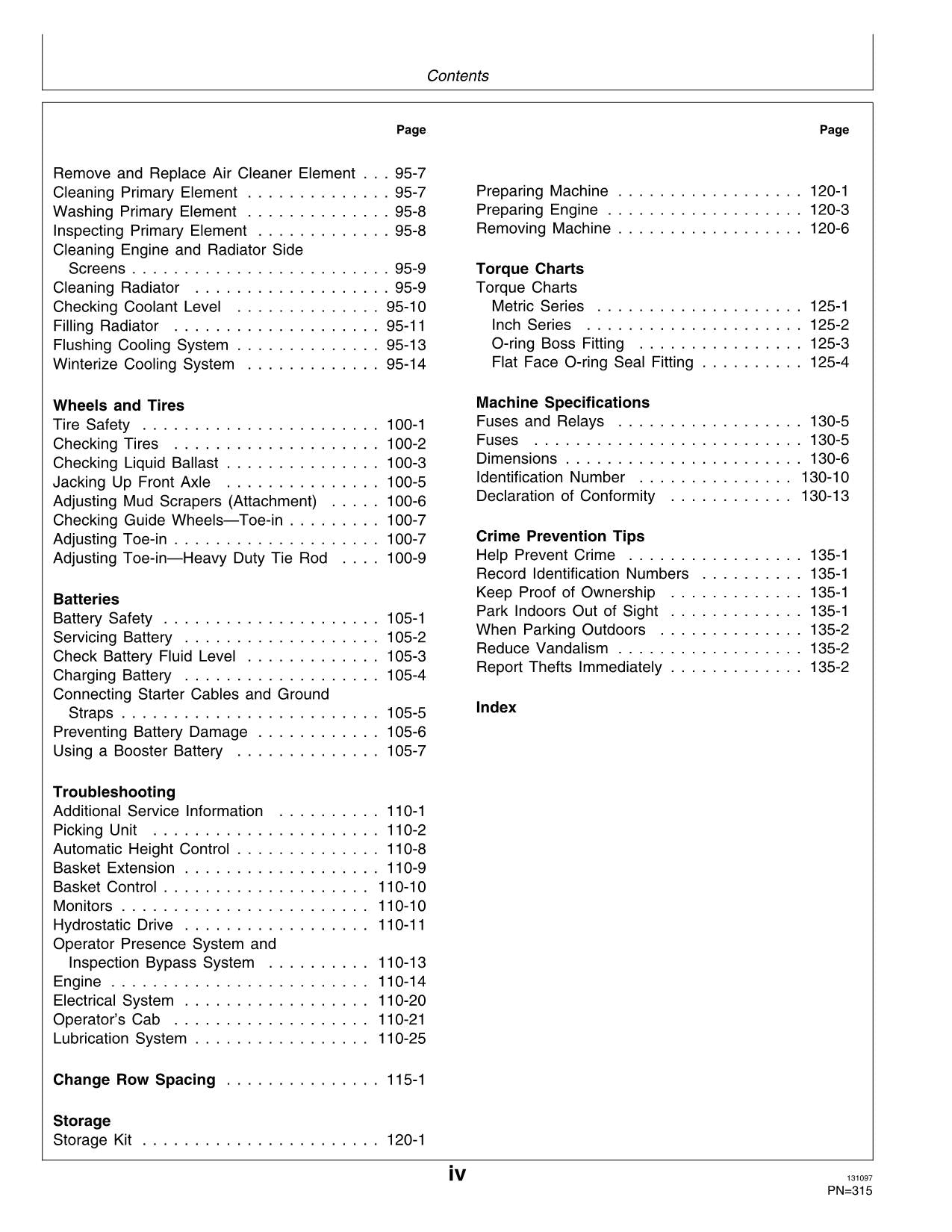 JOHN DEERE 9970 COTTON PICKER OPERATORS MANUAL #1