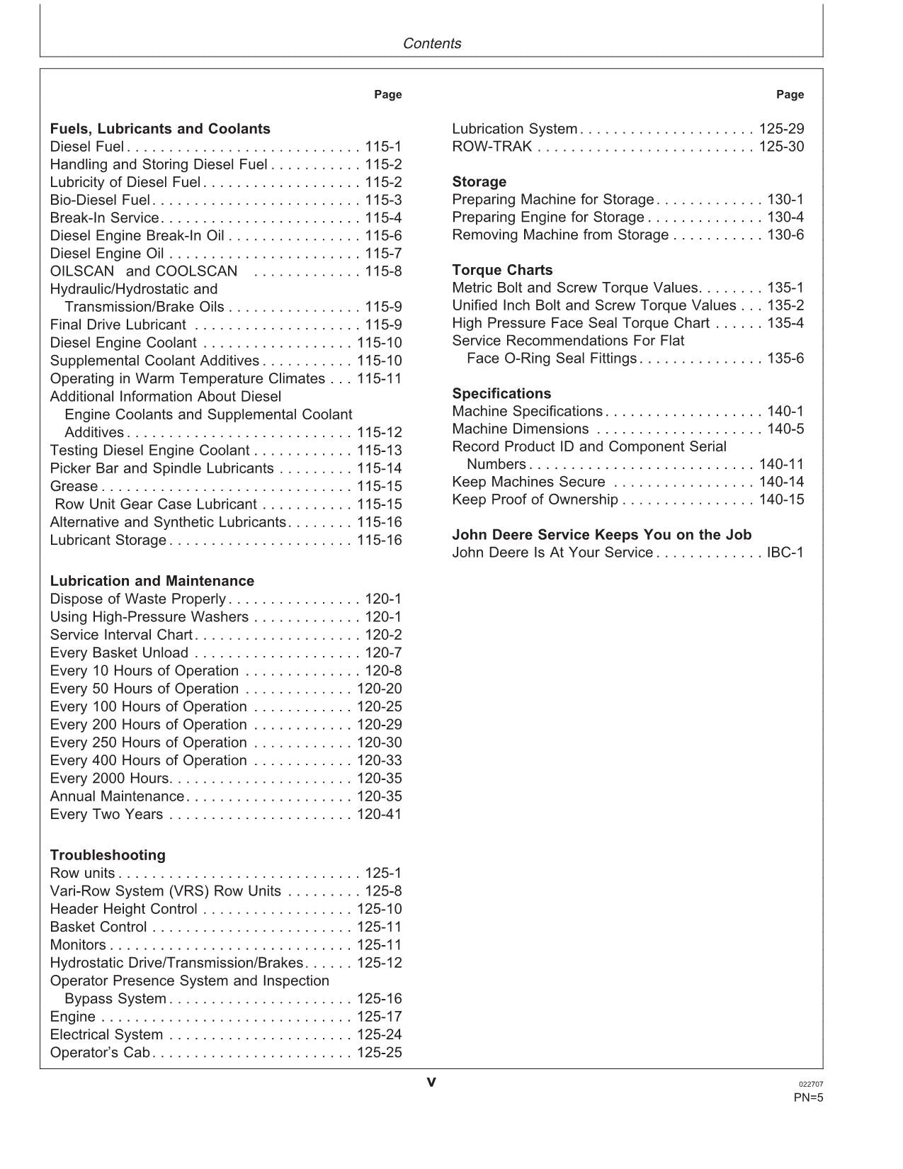 JOHN DEERE 9996 COTTON PICKER OPERATORS MANUAL #2