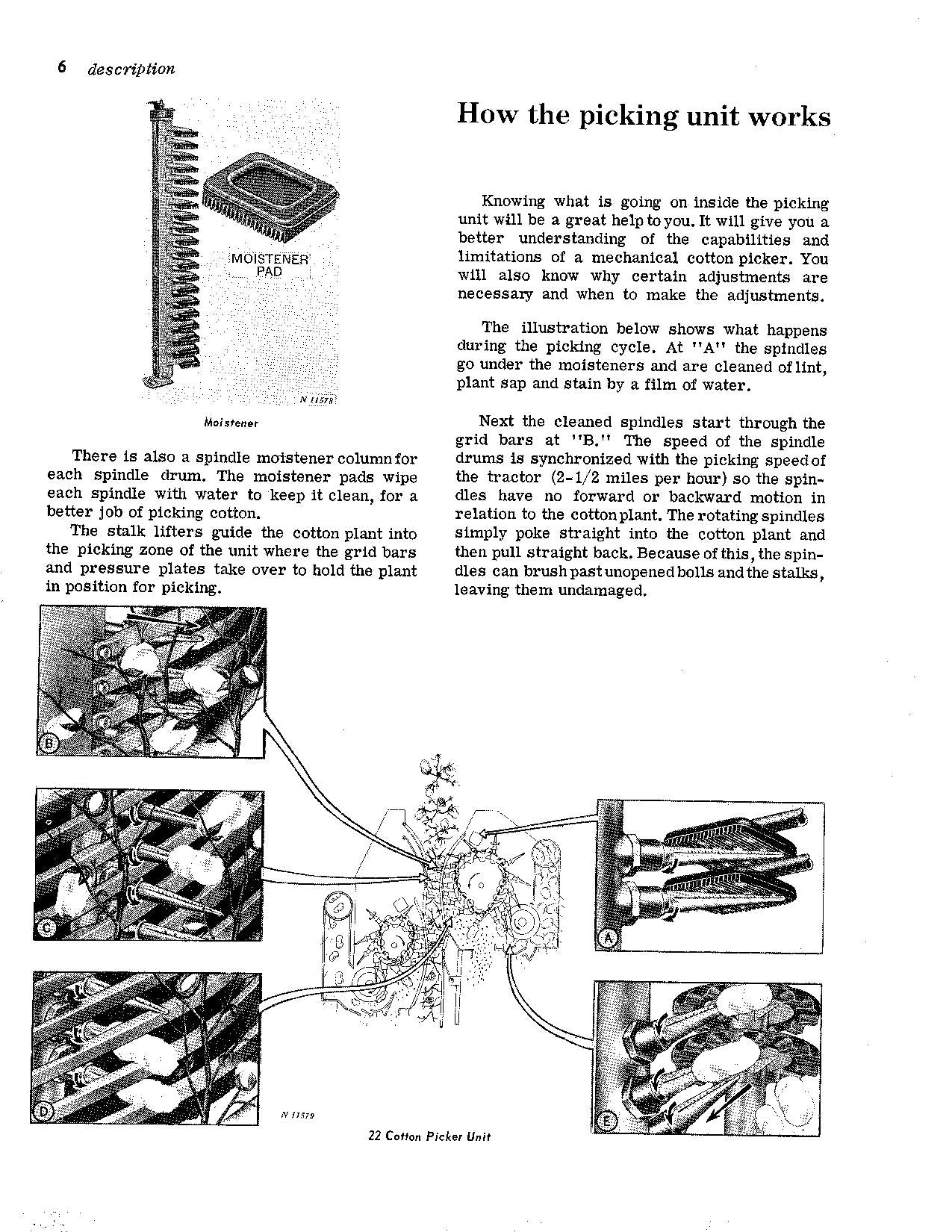 JOHN DEERE 122 22 COTTON PICKER OPERATORS MANUAL #3