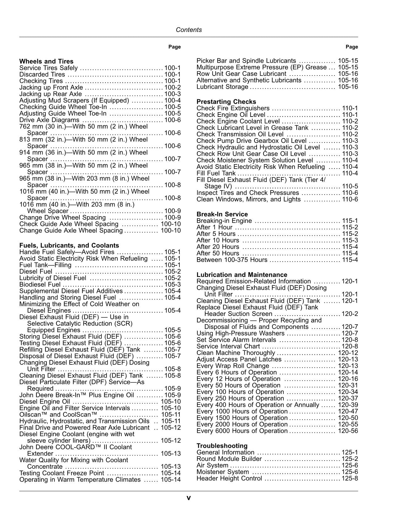 JOHN DEERE CP690 COTTON PICKER OPERATORS MANUAL 075001-080000