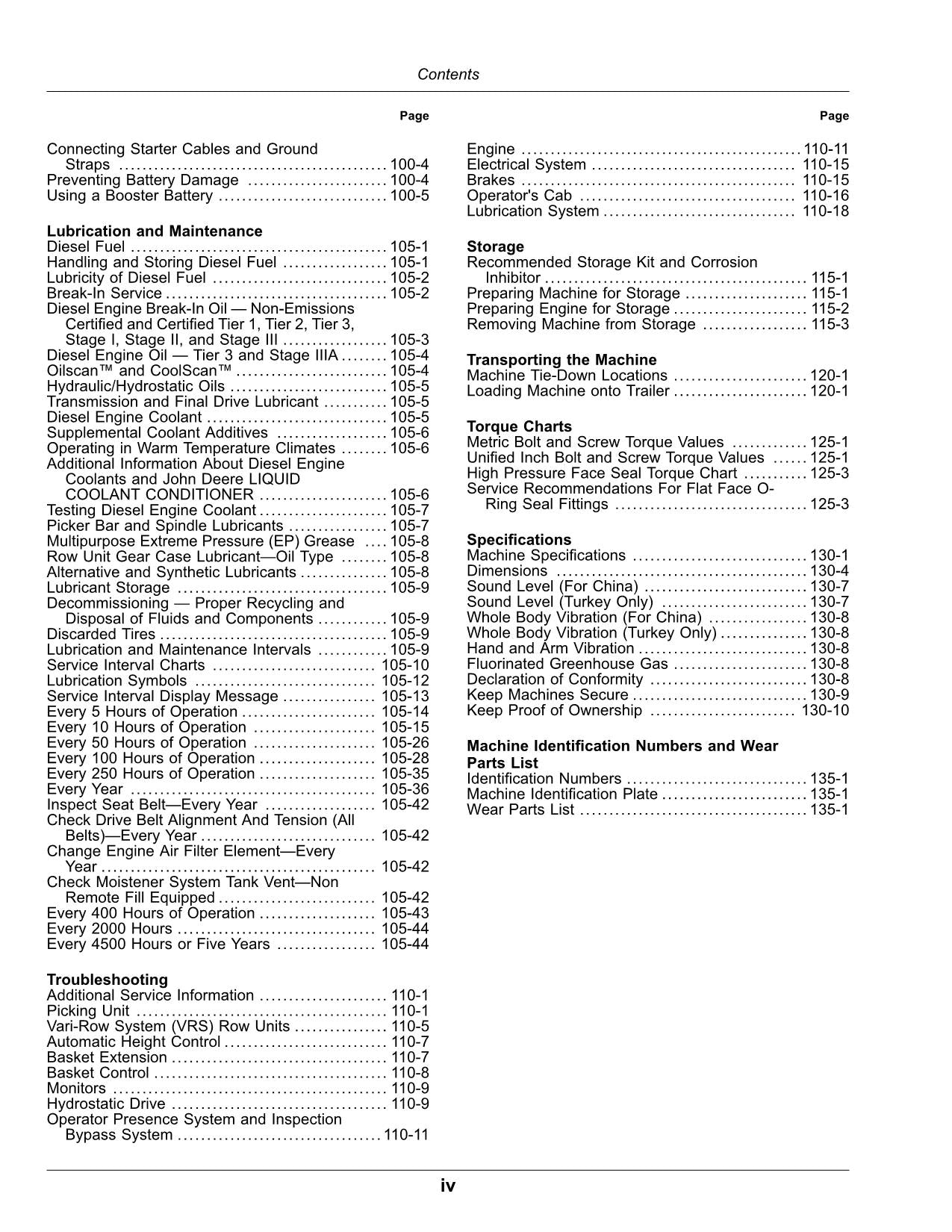 JOHN DEERE 9970 COTTON PICKER OPERATORS MANUAL #13