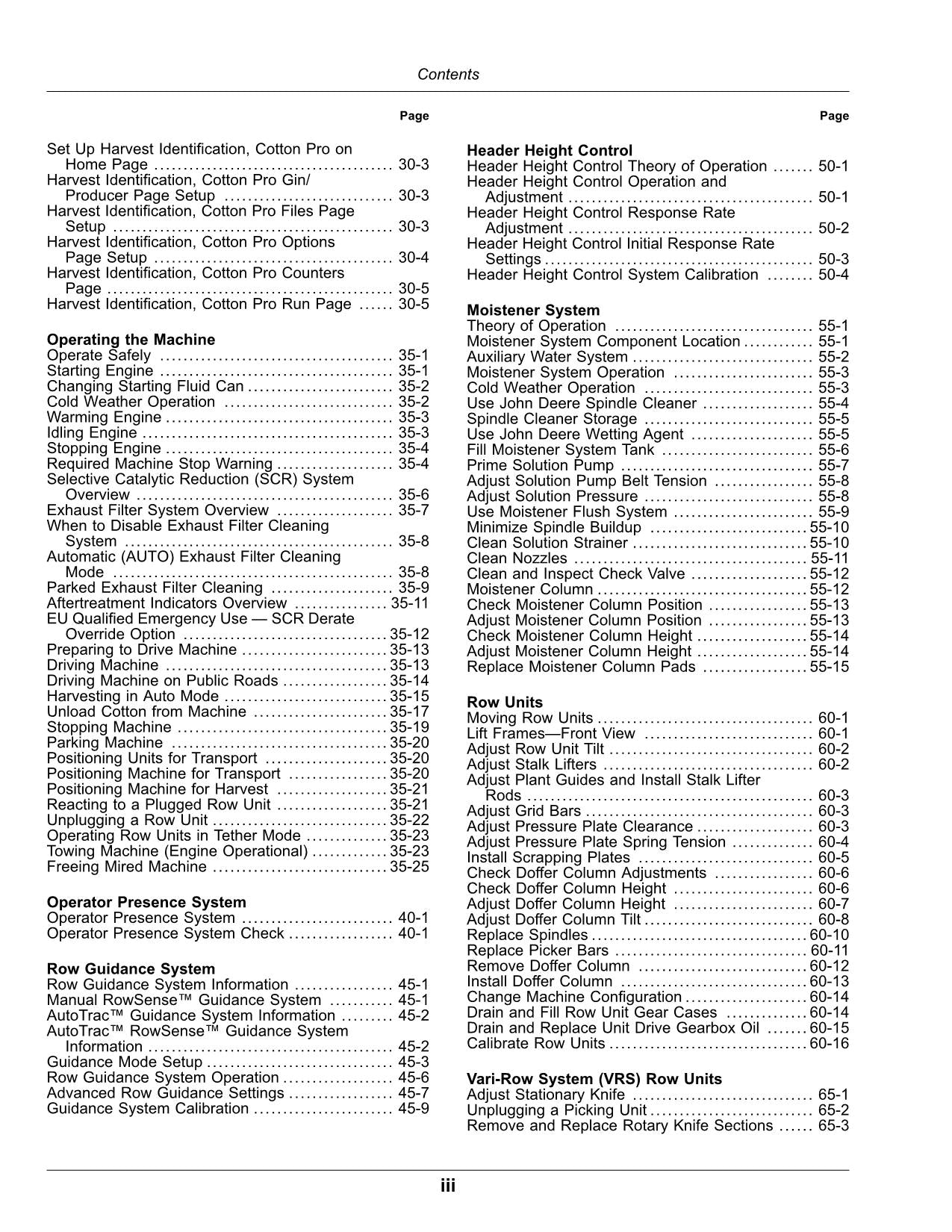 JOHN DEERE CP690 COTTON PICKER OPERATORS MANUAL #15