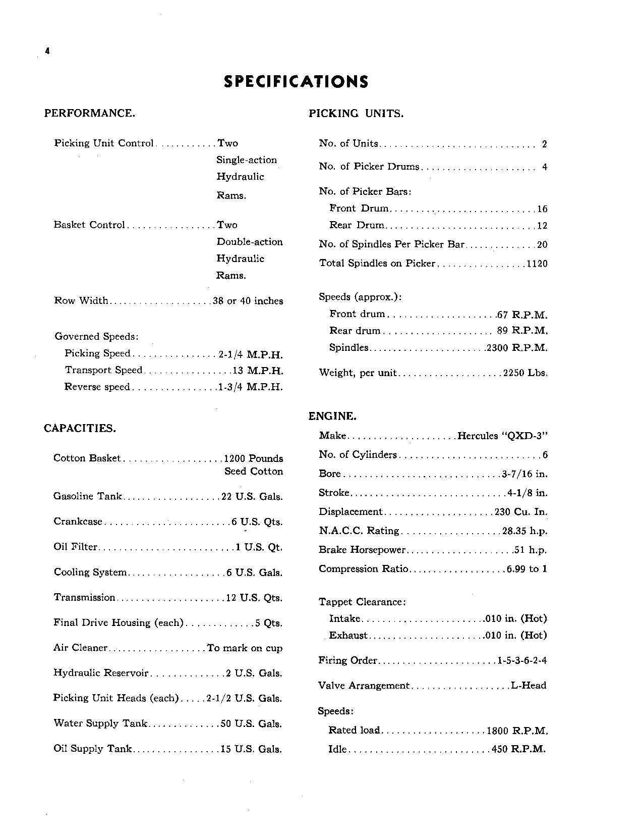 JOHN DEERE 8 COTTON PICKER OPERATORS MANUAL #2