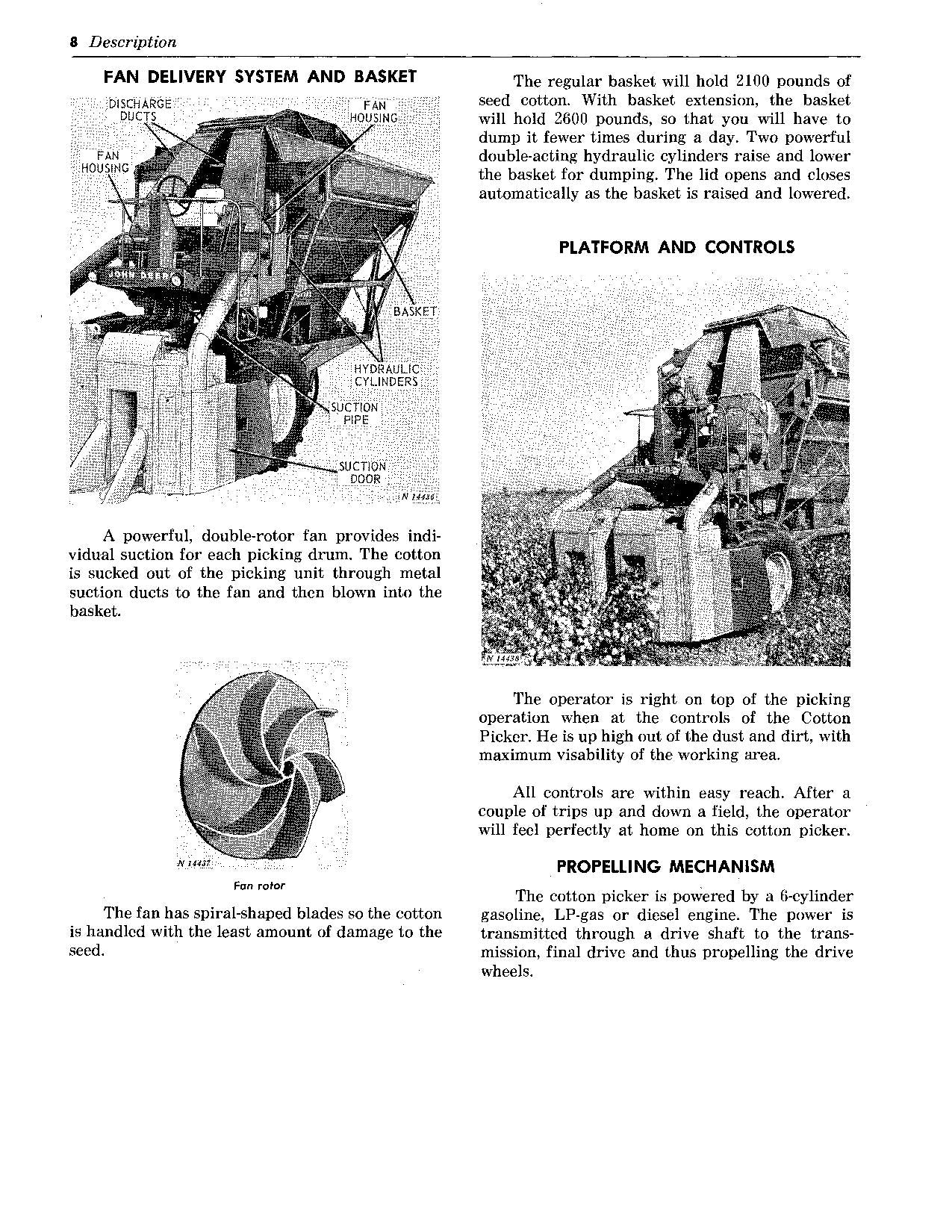 JOHN DEERE 299 COTTON PICKER OPERATORS MANUAL #3