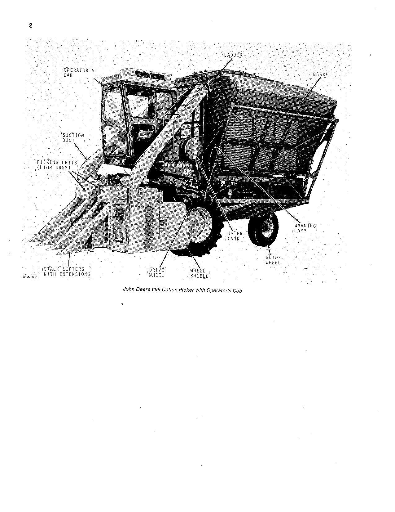 JOHN DEERE 699 COTTON PICKER OPERATORS MANUAL #3