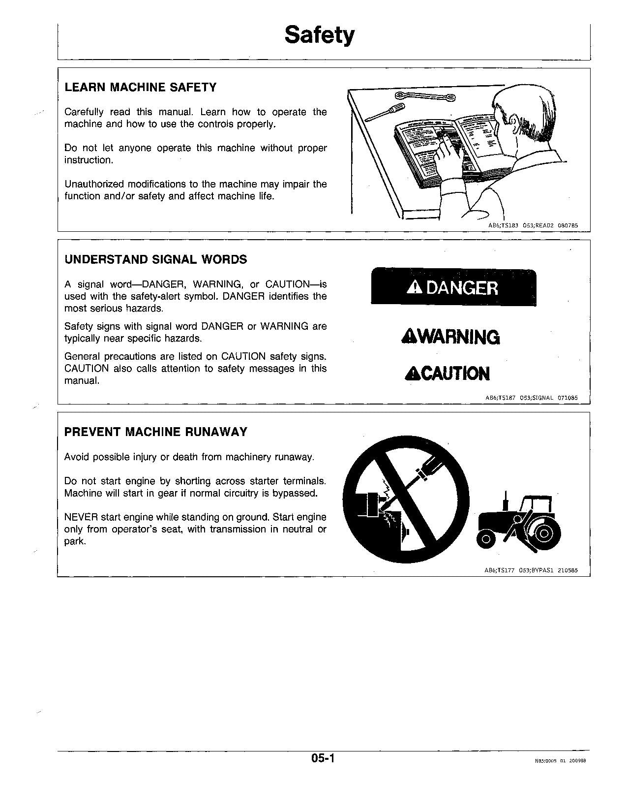 JOHN DEERE 9950 COTTON PICKER OPERATORS MANUAL #2