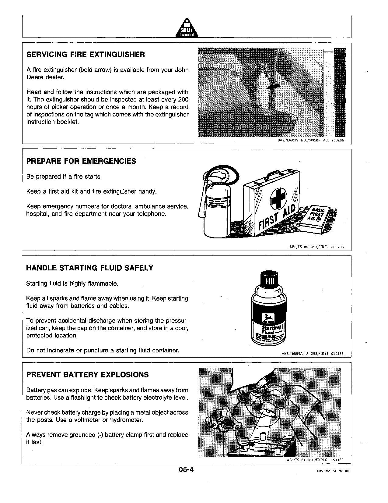 JOHN DEERE 9950 COTTON PICKER OPERATORS MANUAL #2