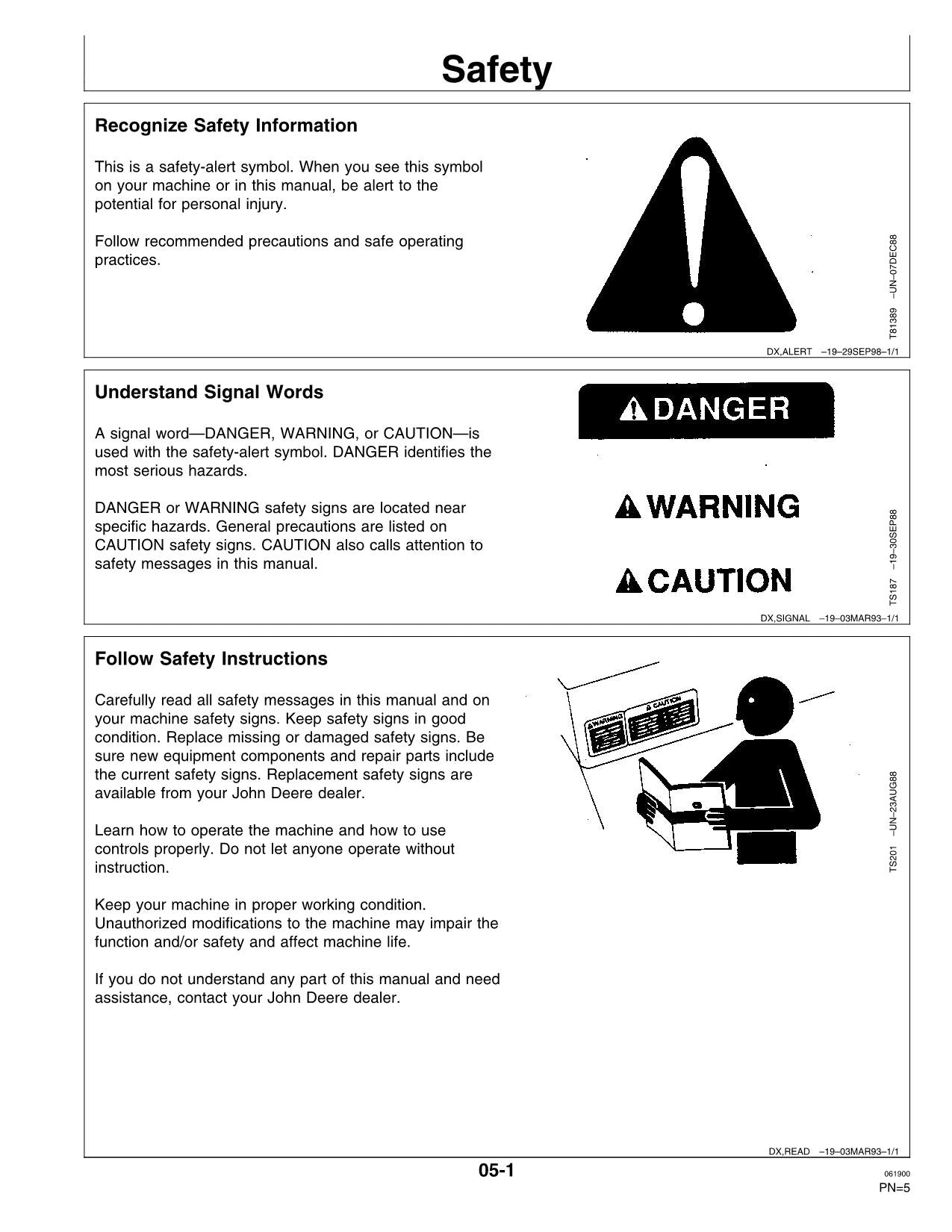 JOHN DEERE 990 COTTON PICKER OPERATORS MANUAL