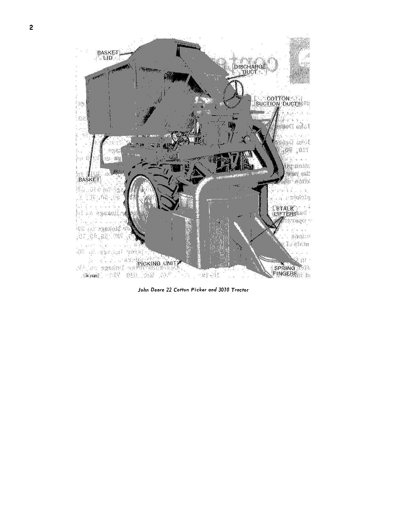 JOHN DEERE 22 COTTON PICKER OPERATORS MANUAL #4