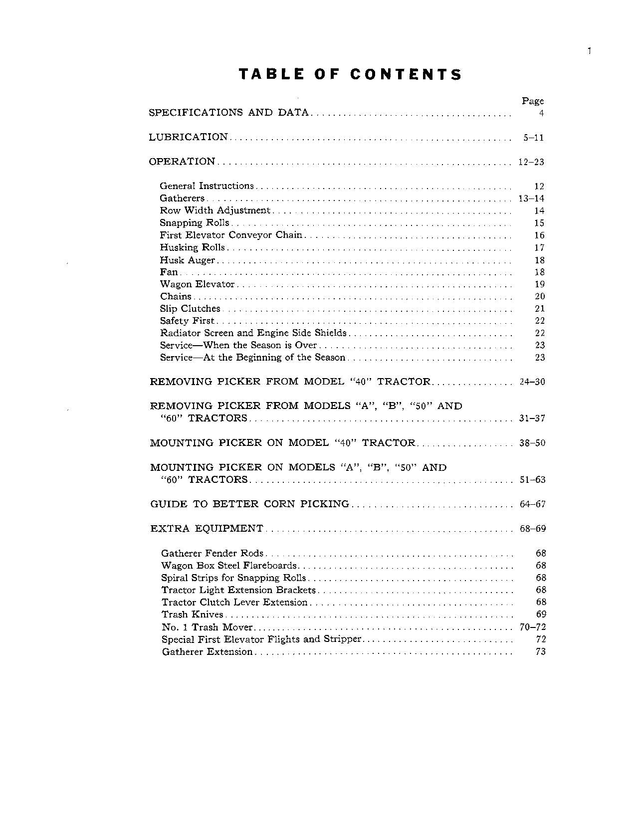 JOHN DEERE 127 COTTON PICKER OPERATORS MANUAL #2