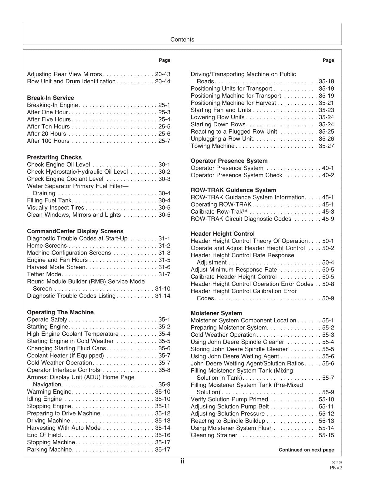 JOHN DEERE 7760 COTTON PICKER OPERATORS MANUAL #17