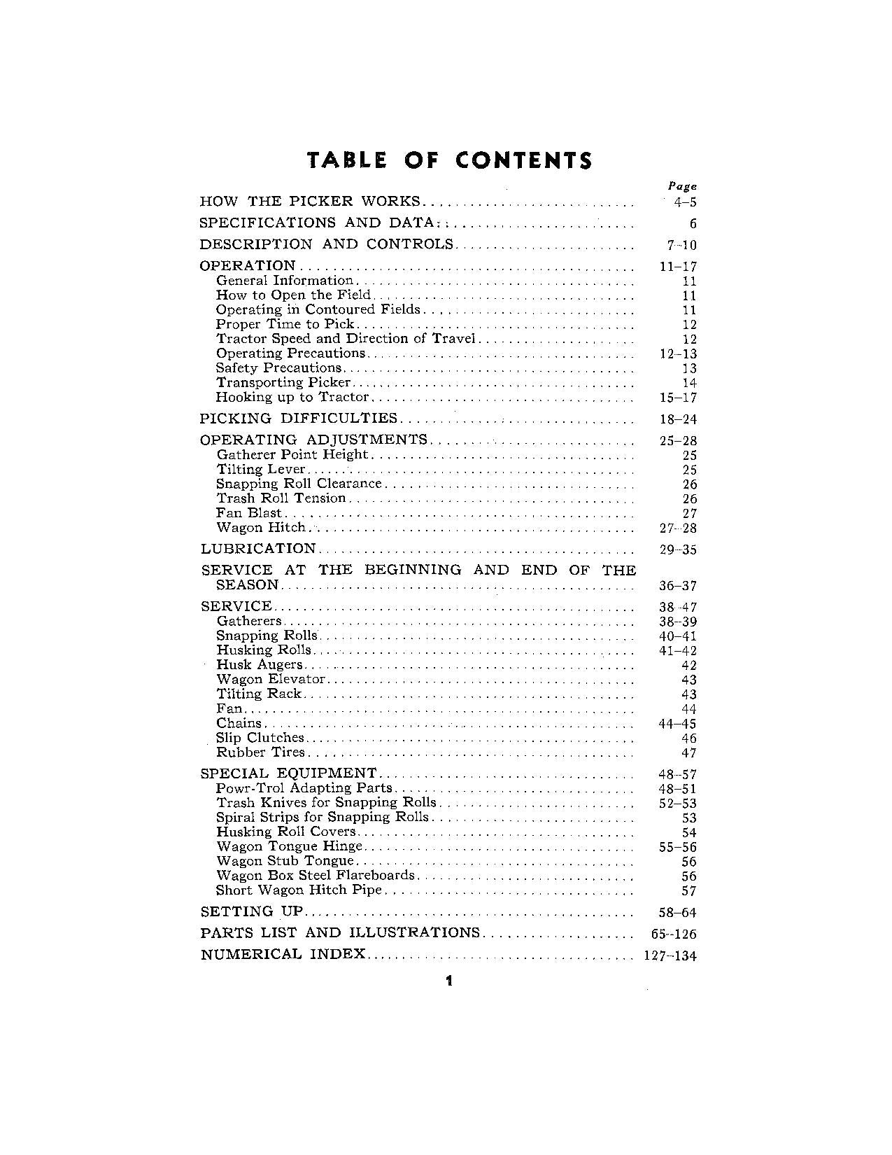 JOHN DEERE 200 COTTON PICKER OPERATORS MANUAL #4