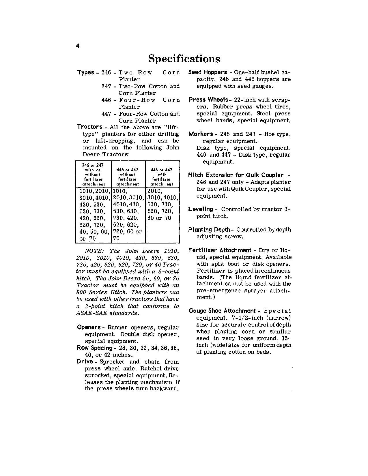 JOHN DEERE 246247446447 COTTON PICKER OPERATORS MANUAL