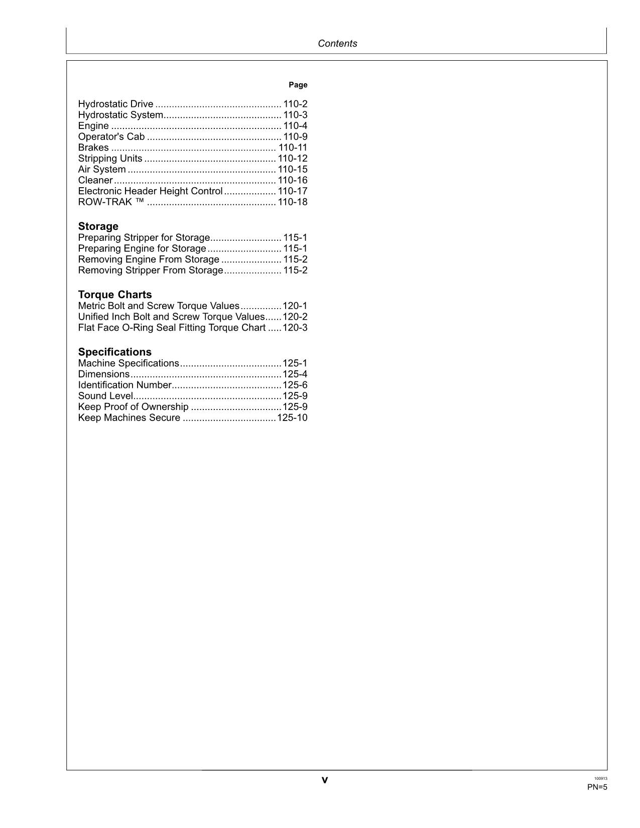 JOHN DEERE 7460 COTTON PICKER OPERATORS MANUAL #2