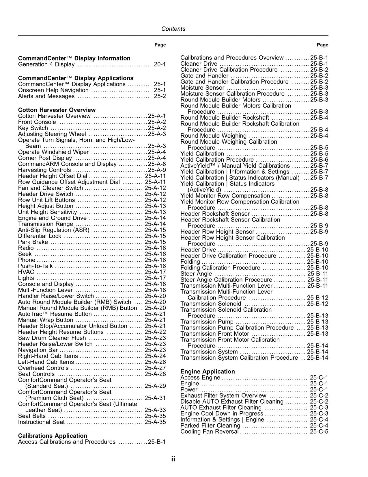 JOHN DEERE CS770 COTTON PICKER OPERATORS MANUAL #3