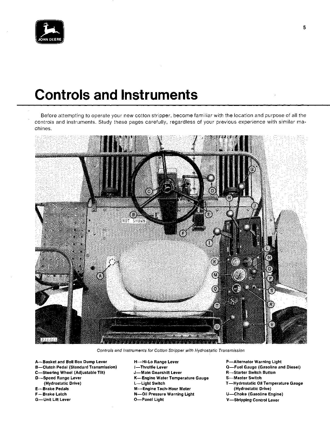 MANUEL D'UTILISATION DE LA CUEILLETTE DE COTON JOHN DEERE 482 #1