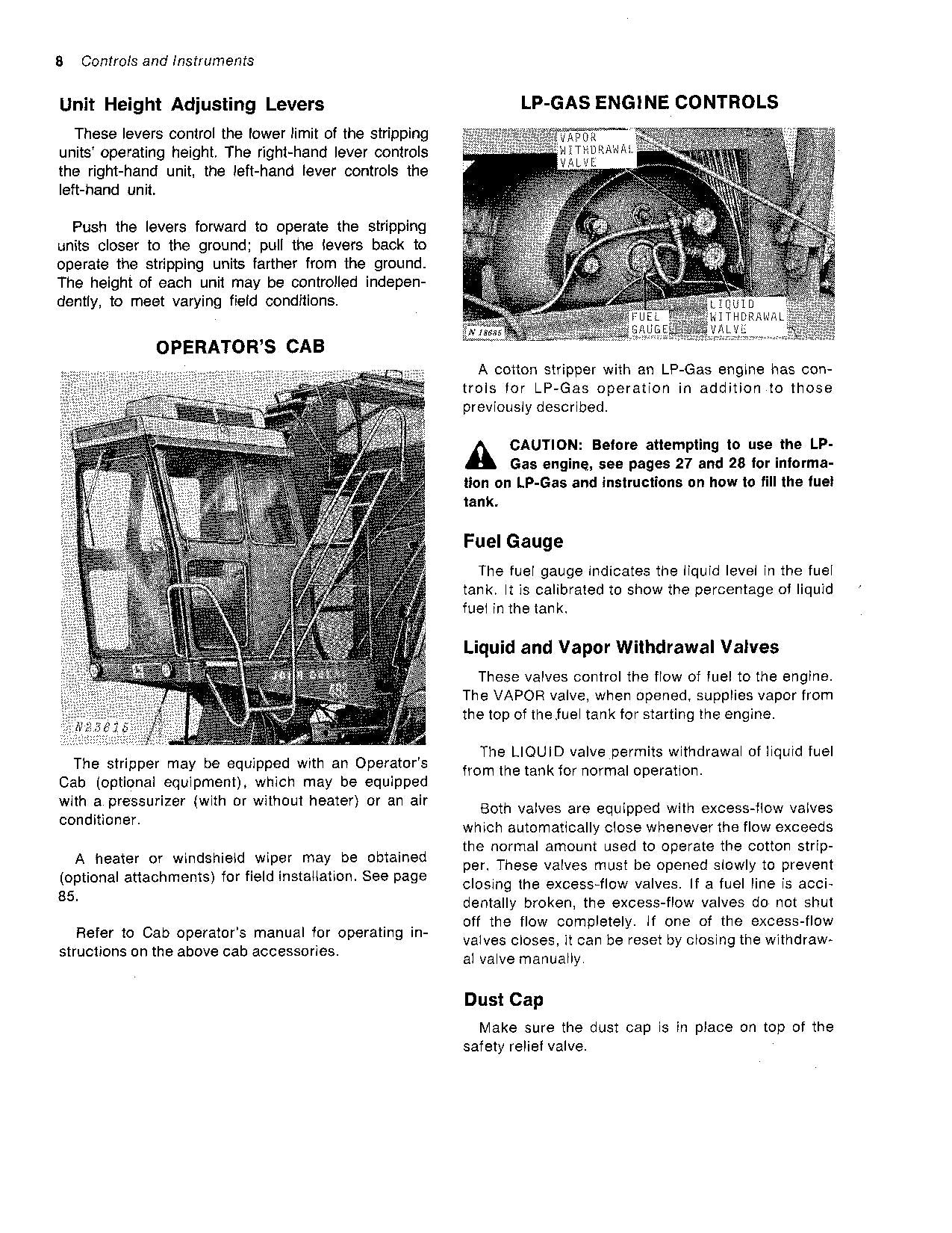 JOHN DEERE 482 BAUMWOLLPFLÜCKER - BEDIENUNGSANLEITUNG NR. 2