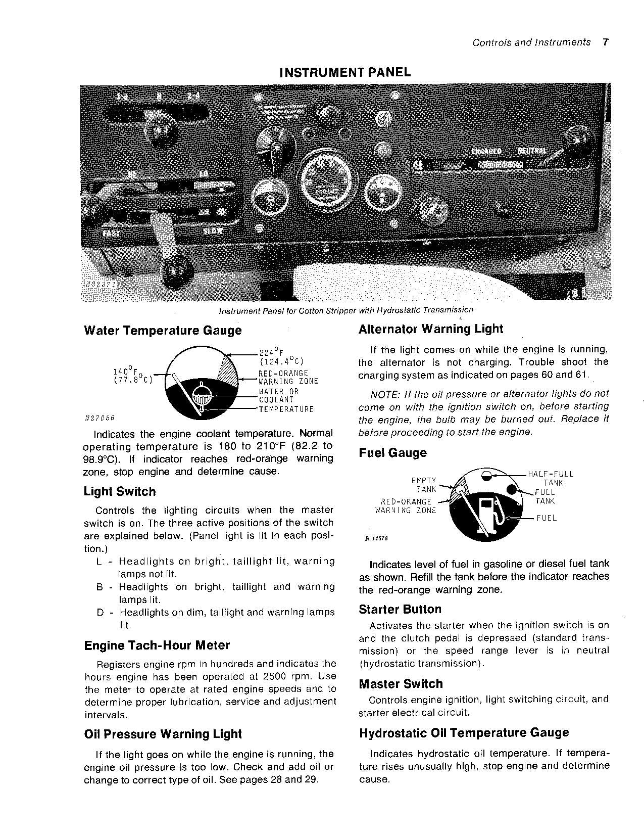 JOHN DEERE 482 BAUMWOLLPFLÜCKER - BEDIENUNGSANLEITUNG NR. 2