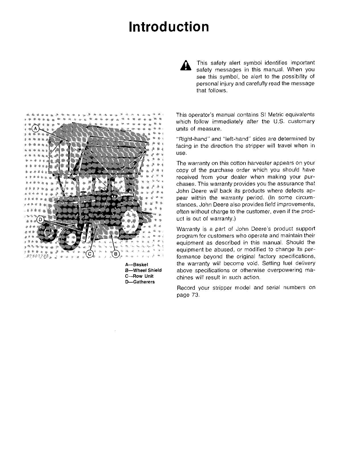 JOHN DEERE 283 BAUMWOLLPFLÜCKER - BEDIENUNGSANLEITUNG NR. 2