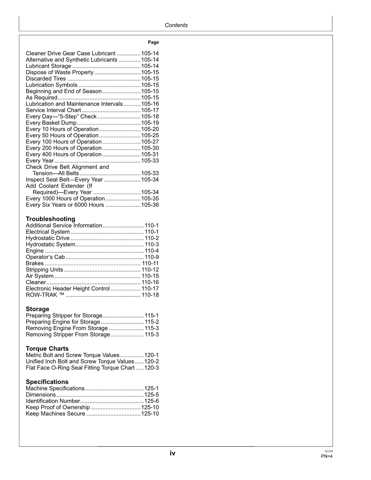 JOHN DEERE 7460 COTTON PICKER OPERATORS MANUAL #4