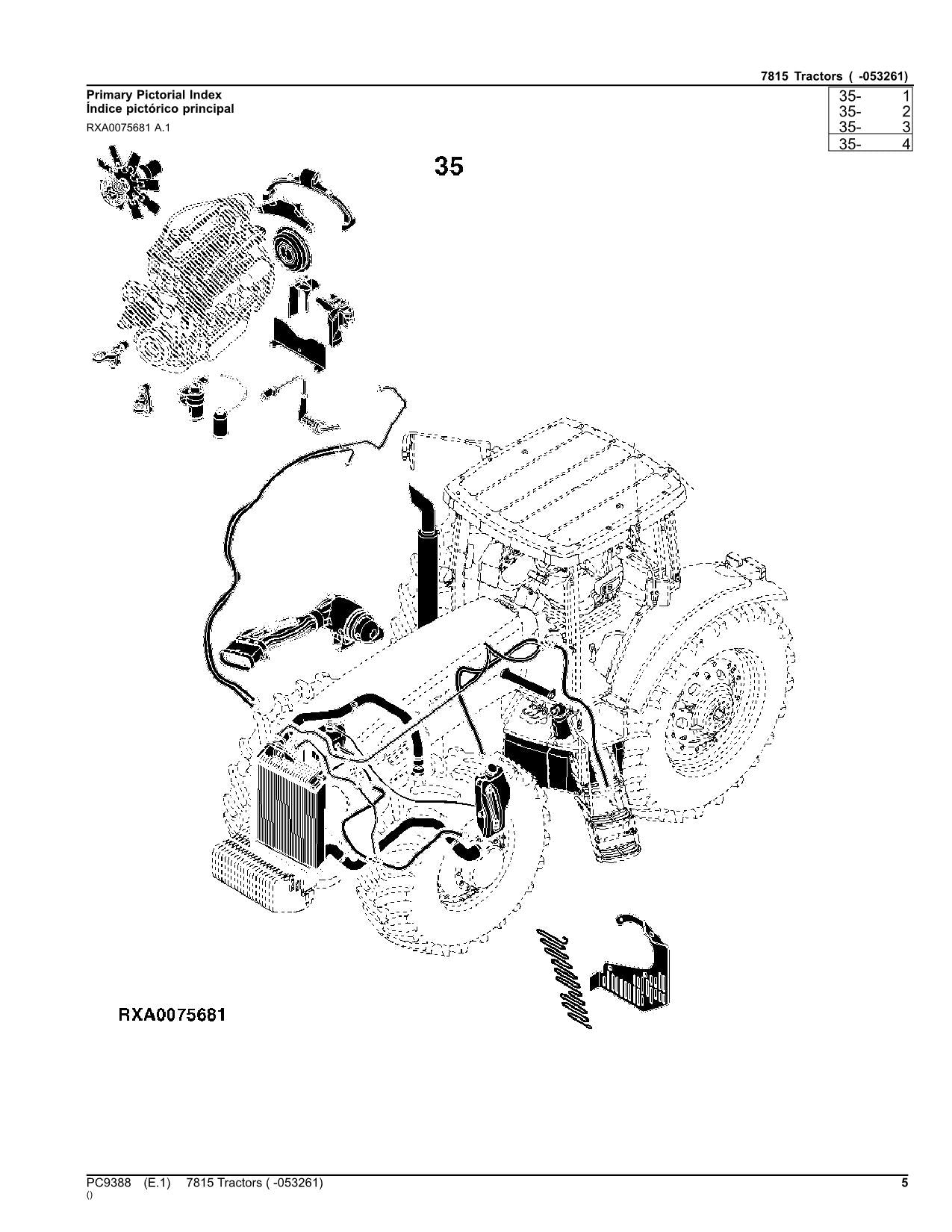 MANUEL DU CATALOGUE DES PIÈCES DU TRACTEUR JOHN DEERE 7815