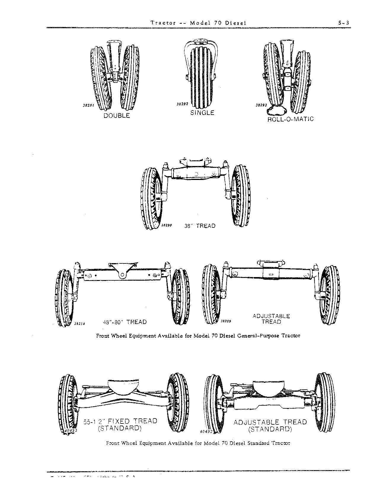 JOHN DEERE 70 TRACTOR PARTS CATALOG MANUAL PC445